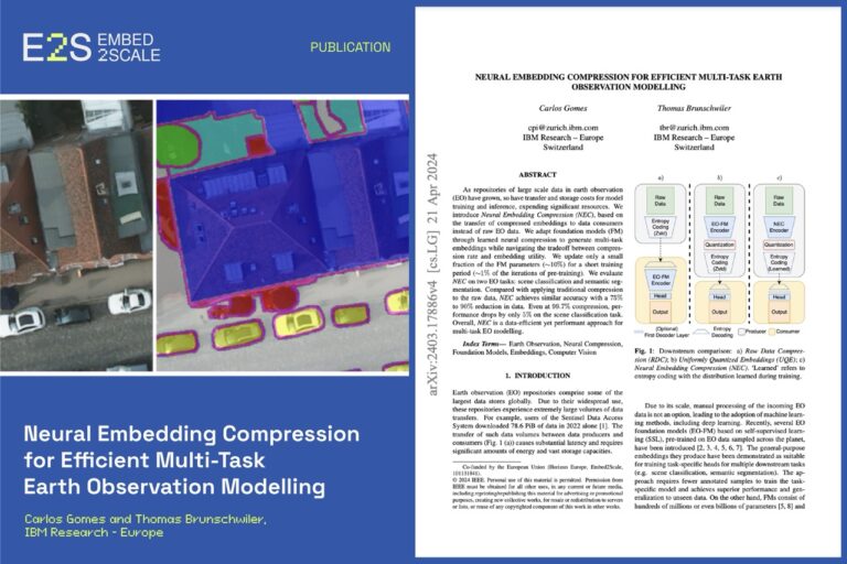 Embed2Scale research paper presented at EGU General Assembly 2024