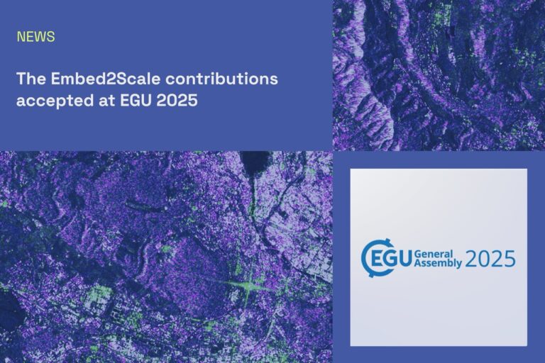 The Embed2Scale contributions accepted at EGU 2025