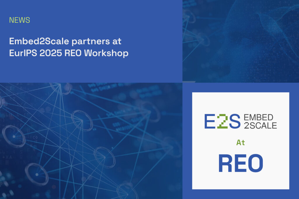 Embed2Scale partners at EurIPS 2025 REO Workshop