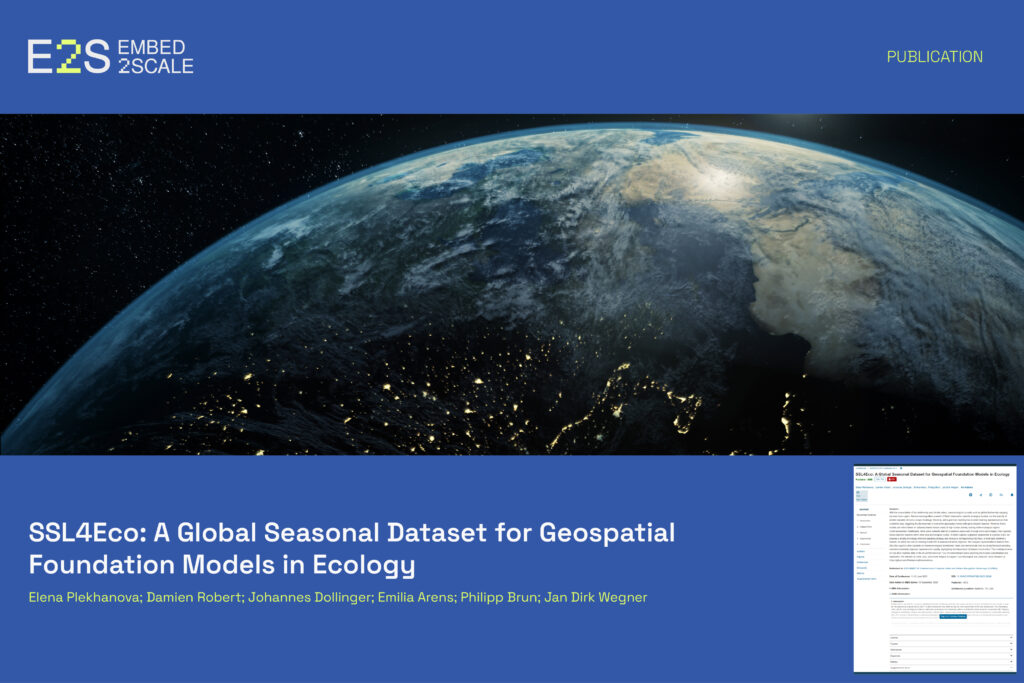 SSL4Eco: A Global Seasonal Dataset for Geospatial Foundation Models in Ecology