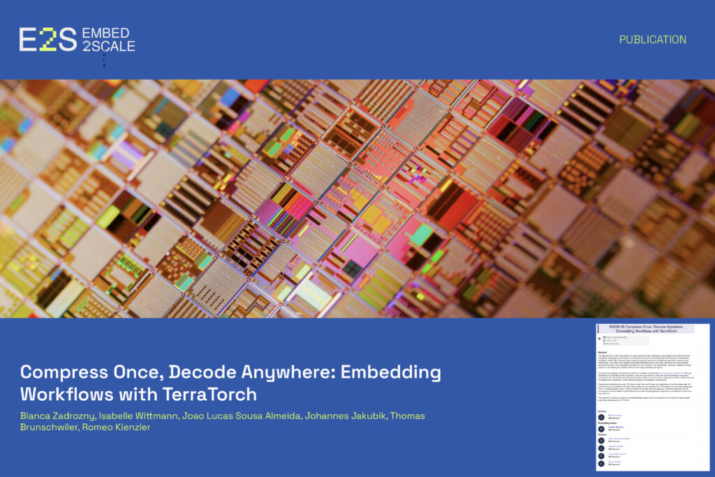 Compress Once, Decode Anywhere: Embedding Workflows with TerraTorch