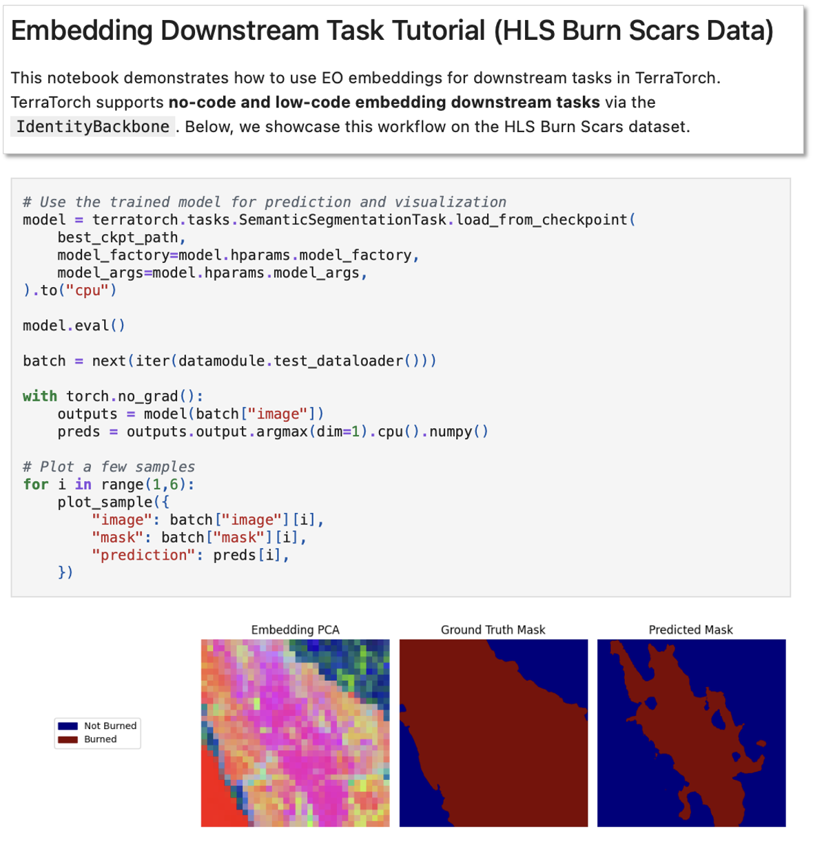 Practical example - Embedding Downstream