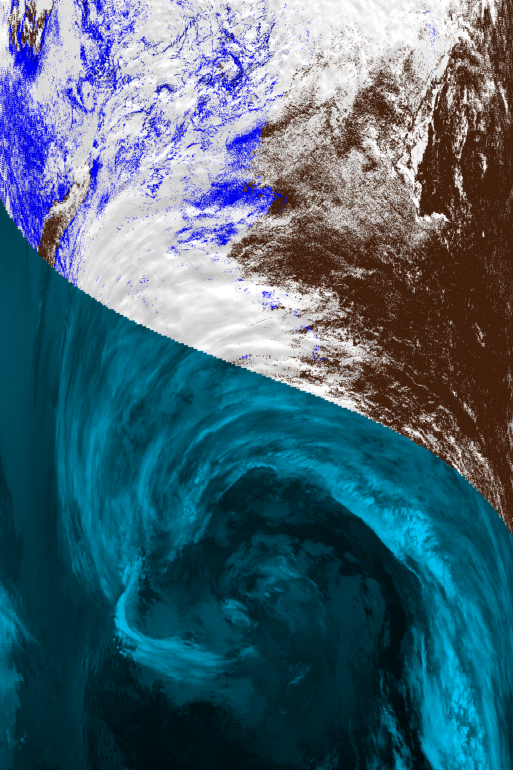 Atmospherically turbulent cloud scene