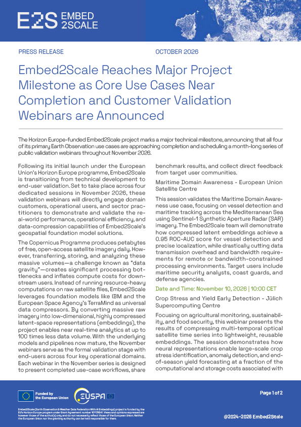 E2S 2nd PressRelease