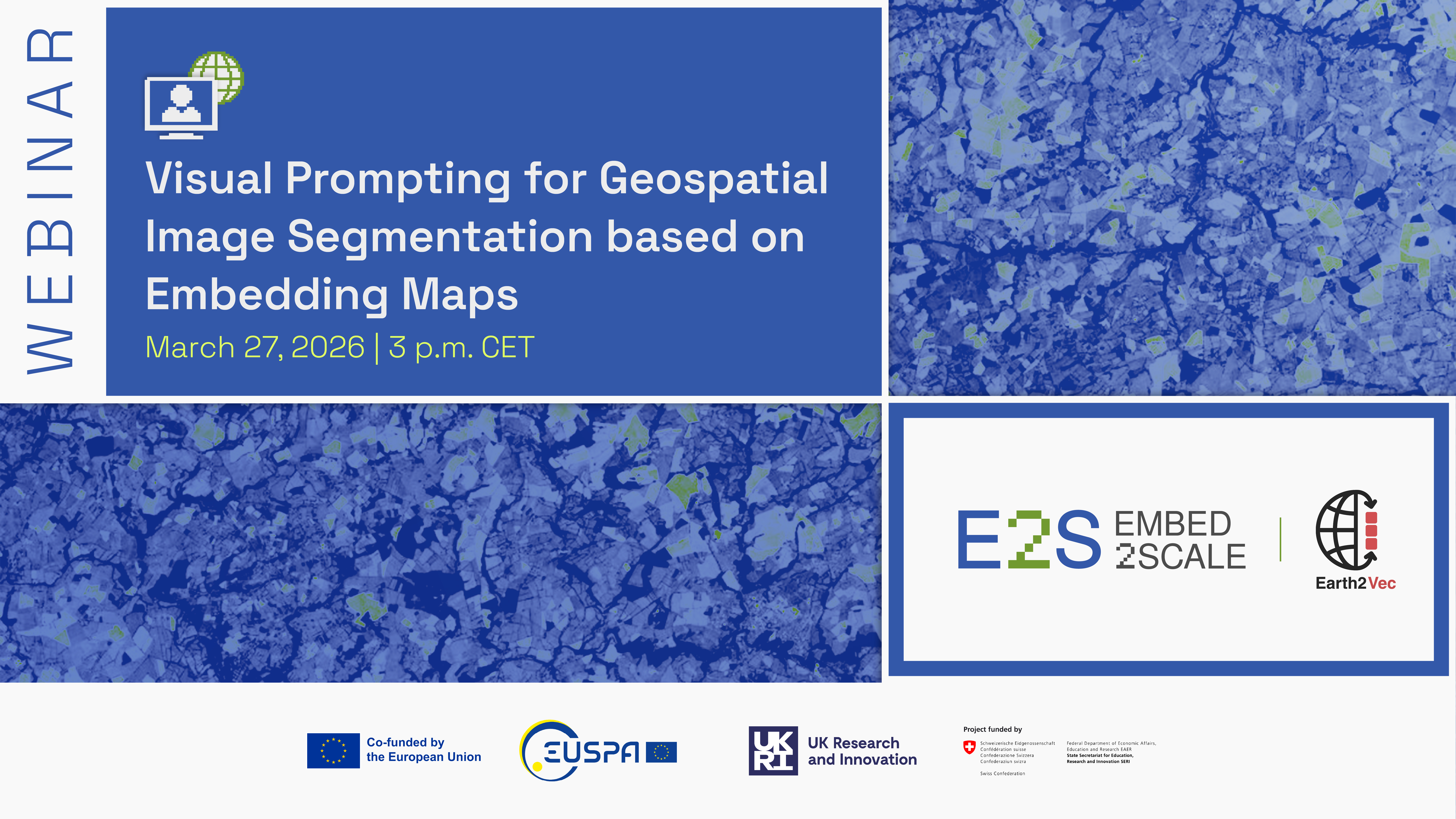 Visual Prompting for Geospatial Image Segmentation based on Embedding Maps